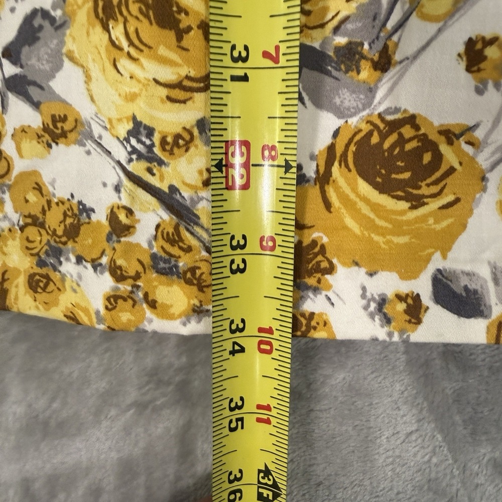 NWT B. Smart Sundress Size 16 Yellow Grey Floral Strapless Mini Sundress - Picture 5 of 9